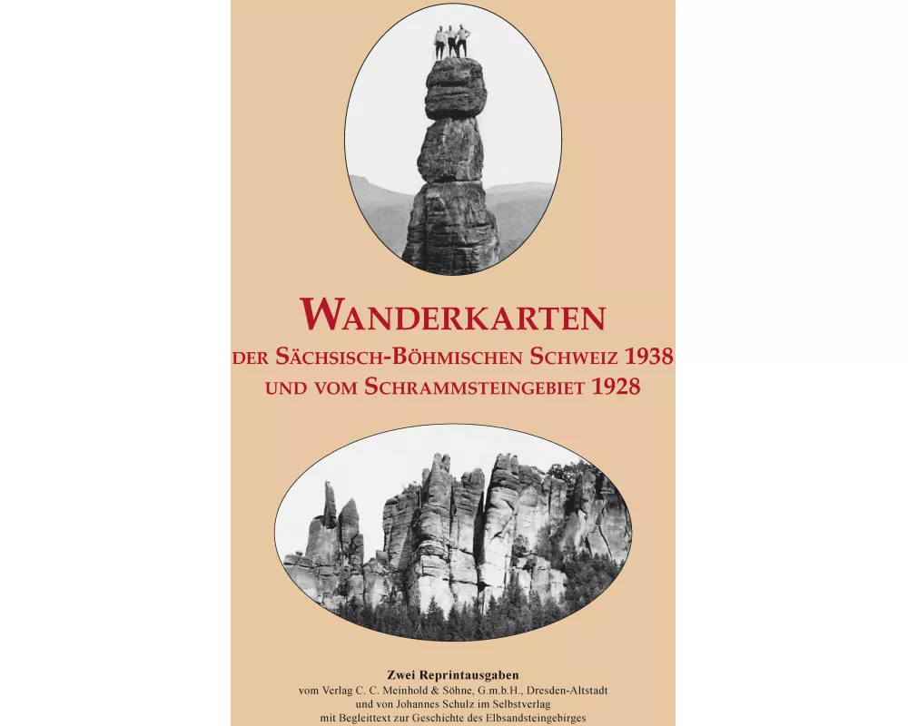 Wanderkarten der Sächsisch-Böhmischen Schweiz 1938 und vom Schrammsteingebiet 1928
