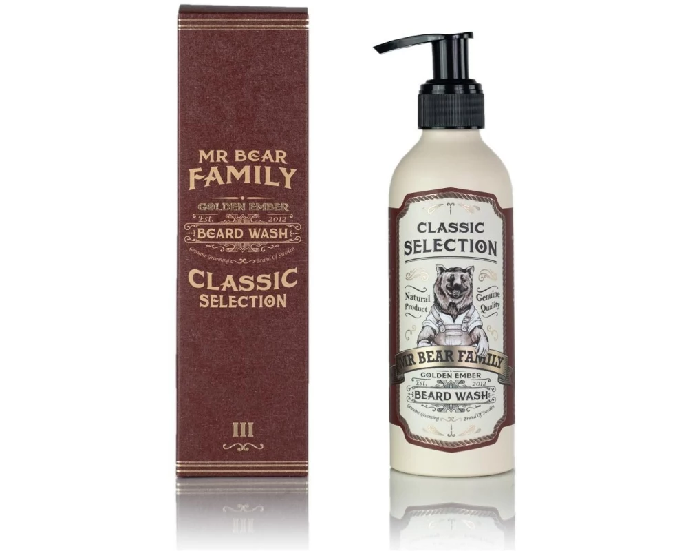 Mr. Bear Family Golden Ember Beard Wash Bartshampoo Golden Ember 200 ml