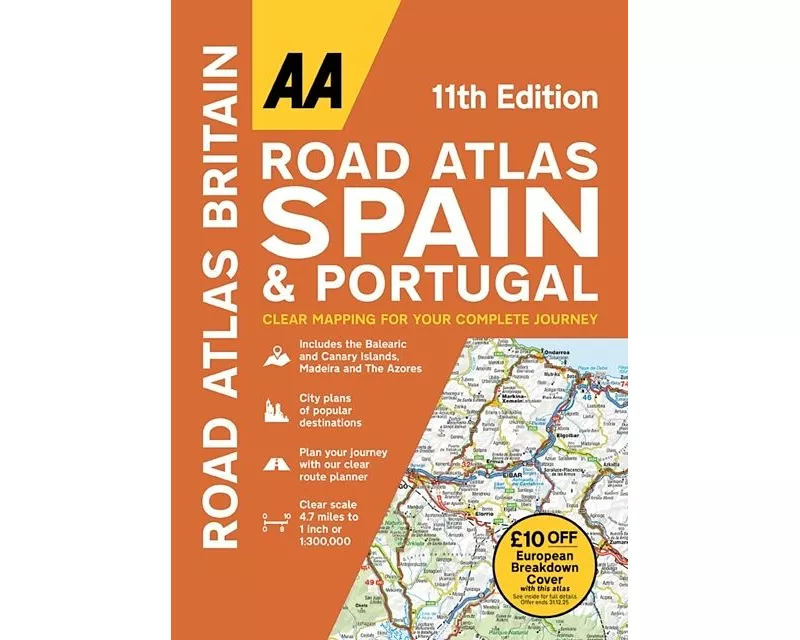 AA Road Atlas Spain & Portugal