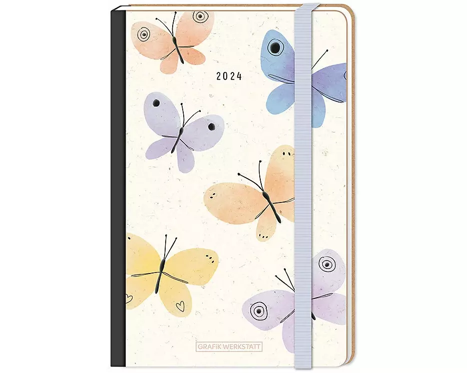 Terminplaner Letterart 2024 Schmetterlinge