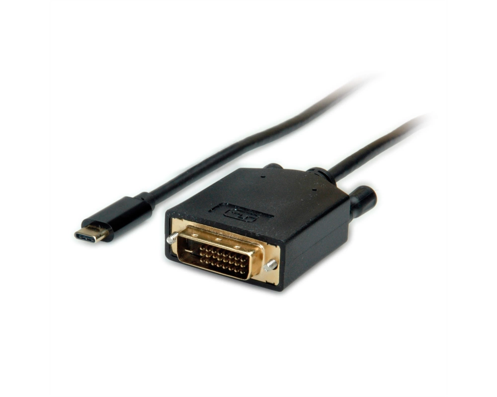 VALUE USB Typ C - DVI Adapterkabel, ST/ST, 1 m