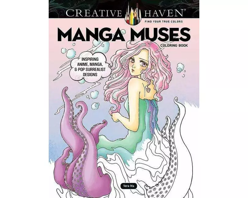 Creative Haven Manga Muses Coloring Book