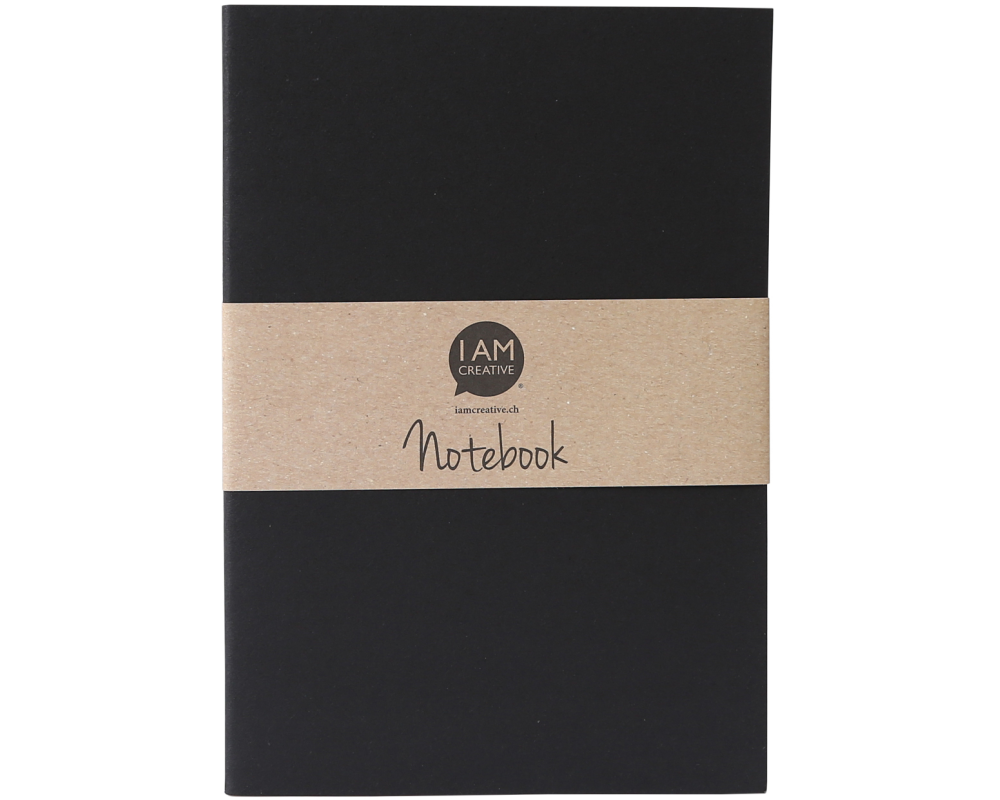 I AM CREATIVE Notizbuch A5 MAA4005.08 schwarz 60 Seiten