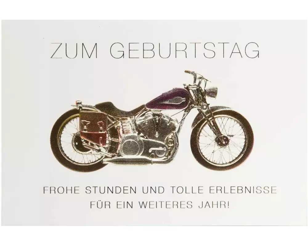 ABC Geburtstagskarte Motorrad