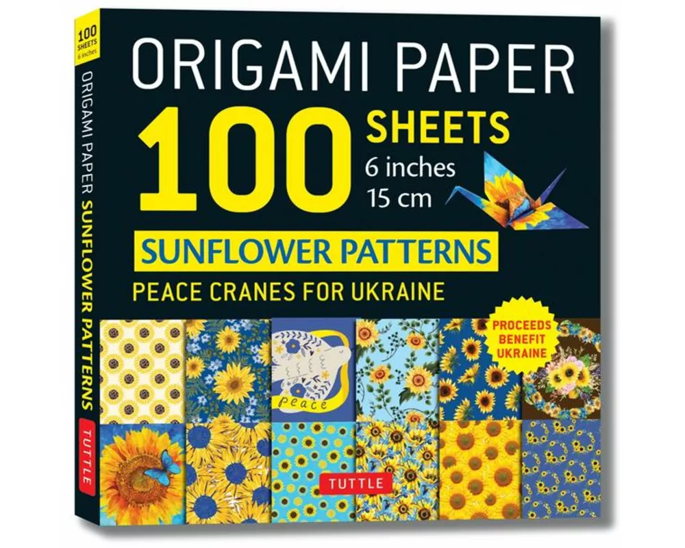 Origami Paper 100 Sheets Sunflower Patterns 6" (15 cm)