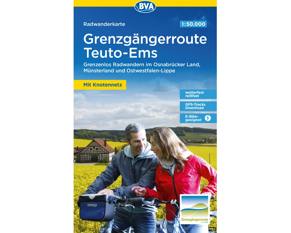 BVA Radwanderkarte Grenzgängerroute Teuto-Ems 1:50.000