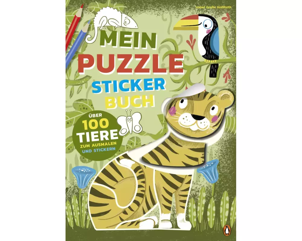 Mein bunter Puzzle-Sticker-Spaß - Tiere