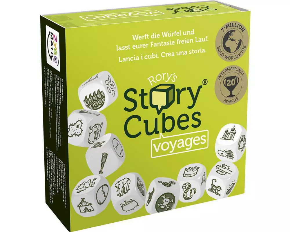 Asmodée Familienspiel Rory's Story Cubes Voyages