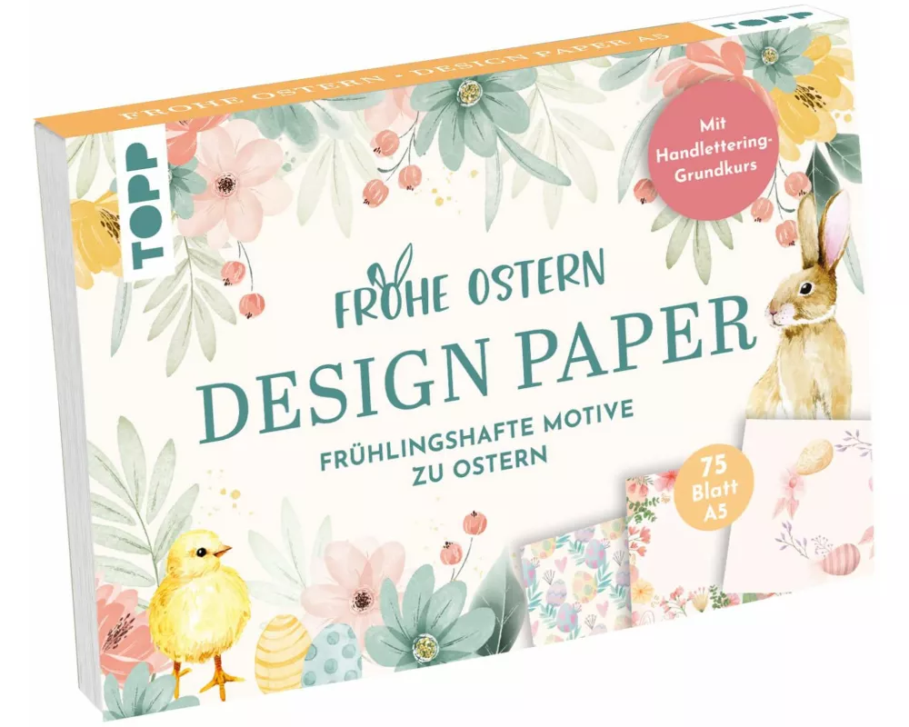 Design Paper Frohe Ostern A5