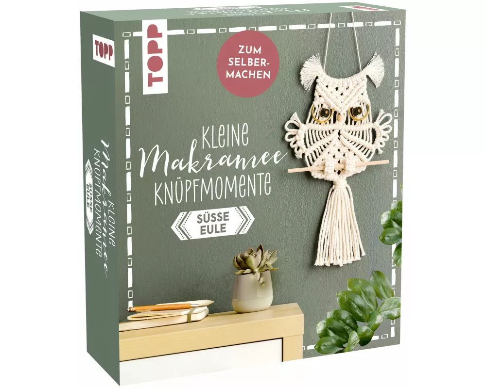Kleine Knüpfmomente: Makramee-Knüpf-Set - Süße Eule