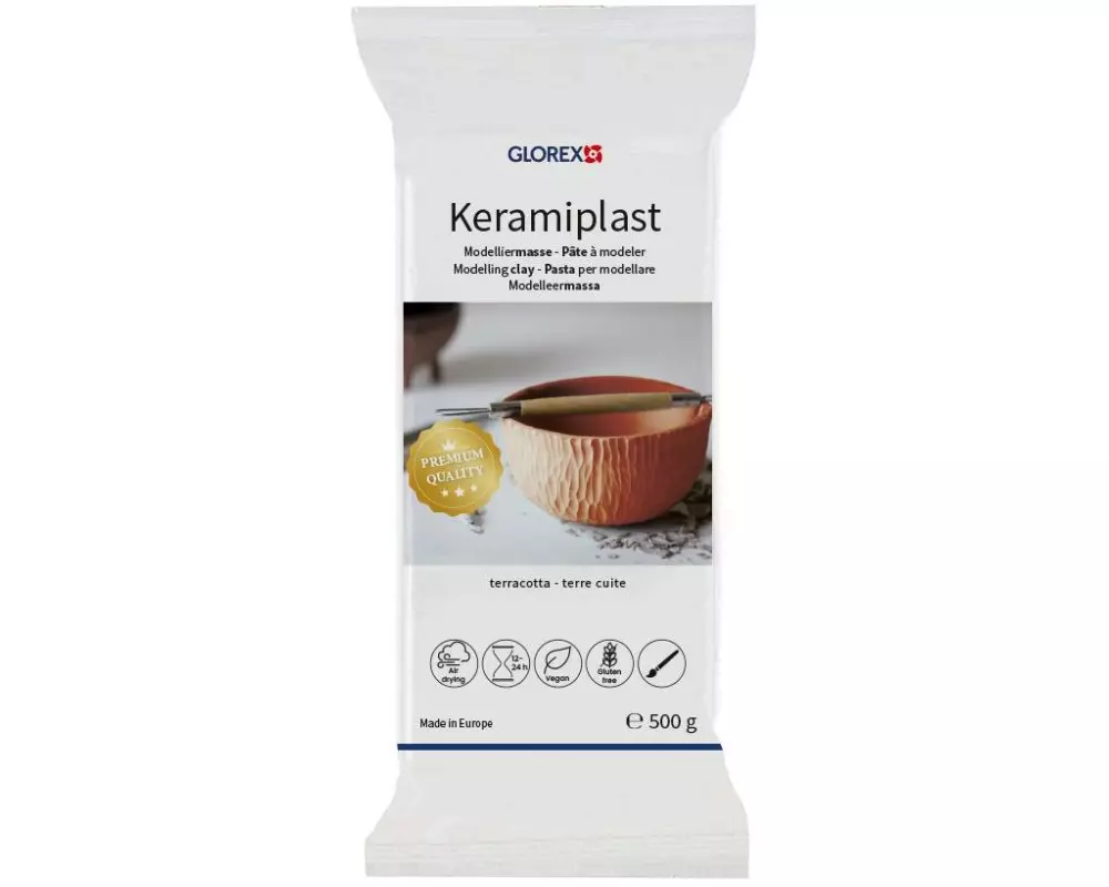 Glorex Glorex Modelliermasse Keramiplast teracotta Rot/Terracotta