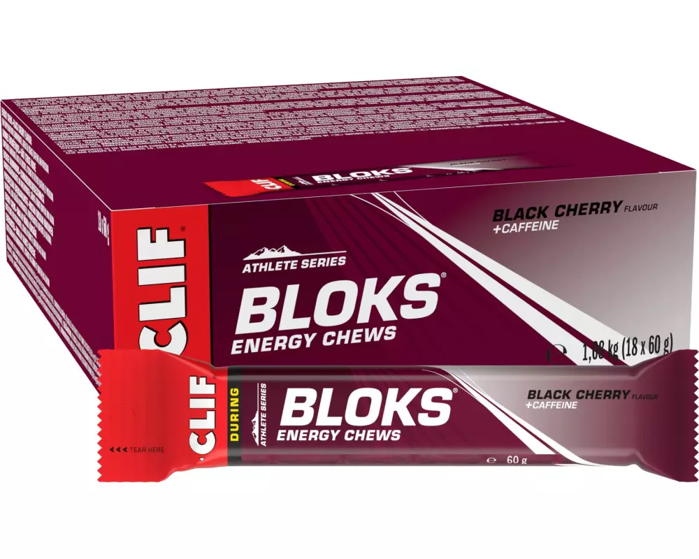 CLIF Riegel Bloks Black Cherry Box 18 Stück