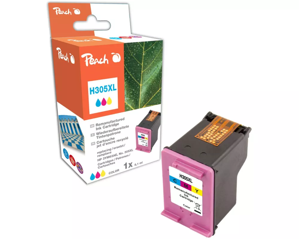 Peach Tinte HP Nr. 305XL / 3YM63AE Color (C, M, Y)