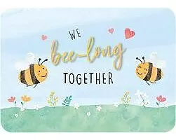 Postkarte. We bee-long together (Bienen)