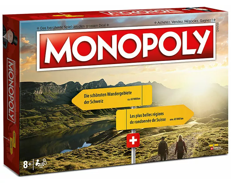 Monopoly Die schönsten Wandergebiete der Schweiz