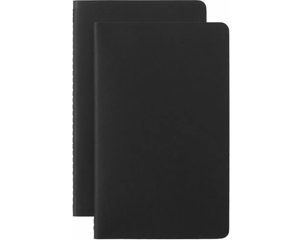 Moleskine Smart Cahier L/A5, Liniert, 2er Set, Schwarz