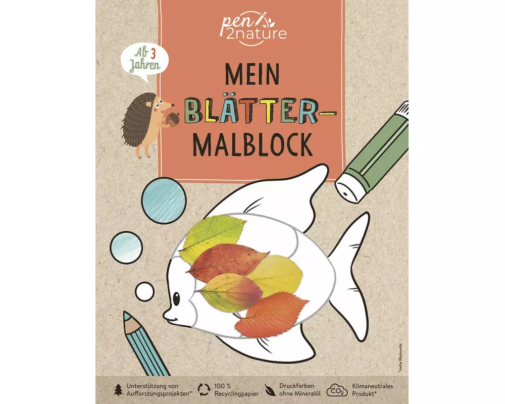 Mein Blätter-Malblock. Für Kinder ab 3 Jahren