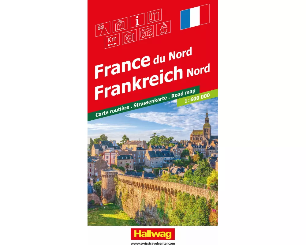 Hallwag Strassenkarte Frankreich Nord 1:600.000