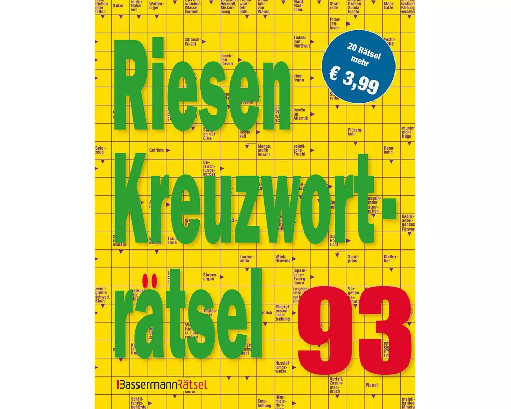 Riesen-Kreuzworträtsel 93 (5 Exemplare à 3,99 €)