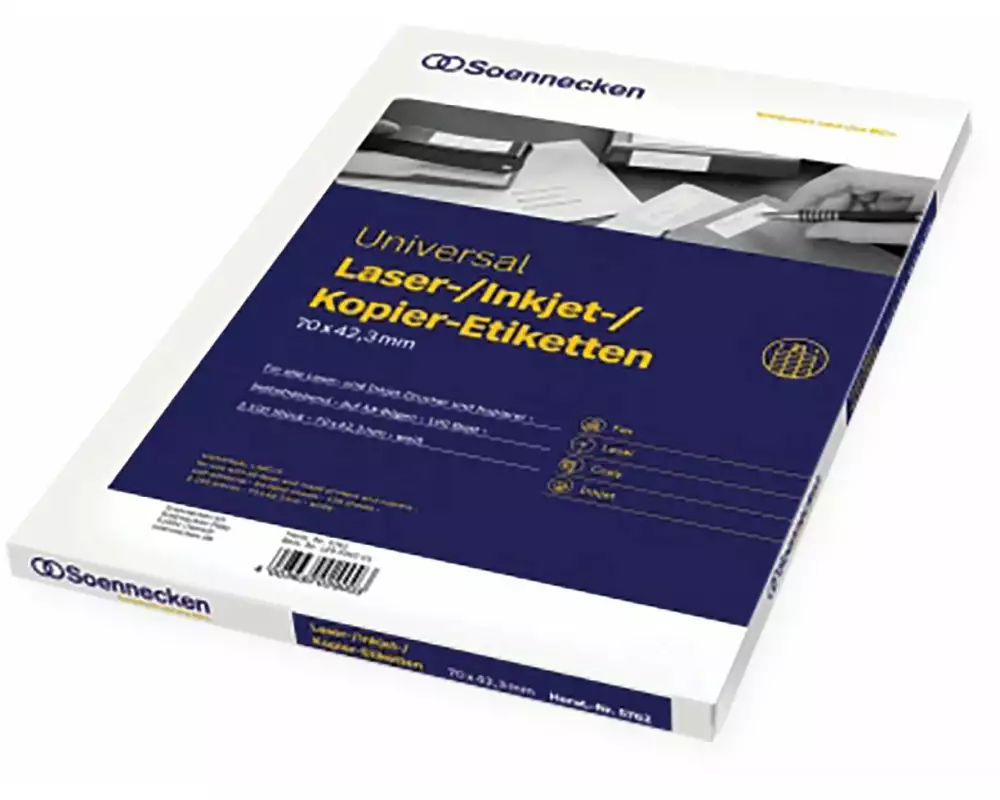 Soennecken Universal-Etiketten 7 x 4.23 cm, 2100 Stück