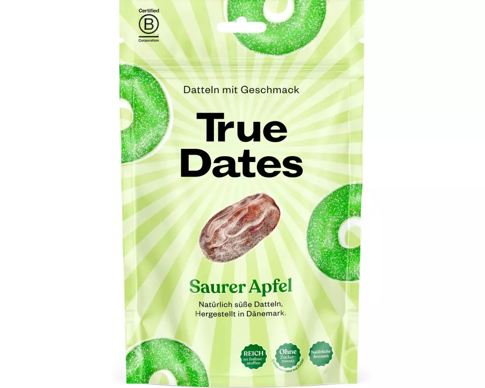 True Gum True Dates – Saurer Apfel 100g