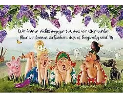 Postkarte. Wir können nichts dagegen... (Freundinnen)