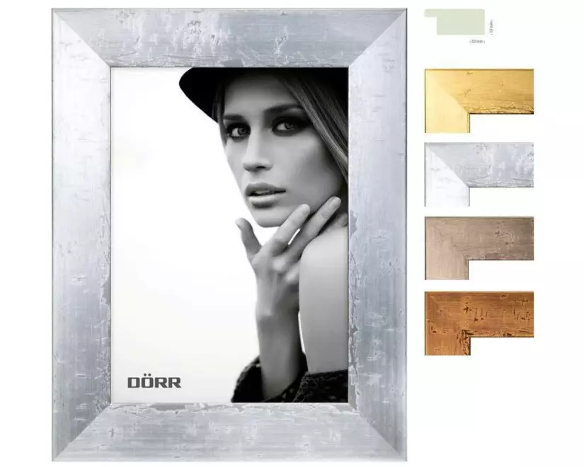 Dörr Bilderrahmen Milo Metallic Silber, 30 x 40 cm