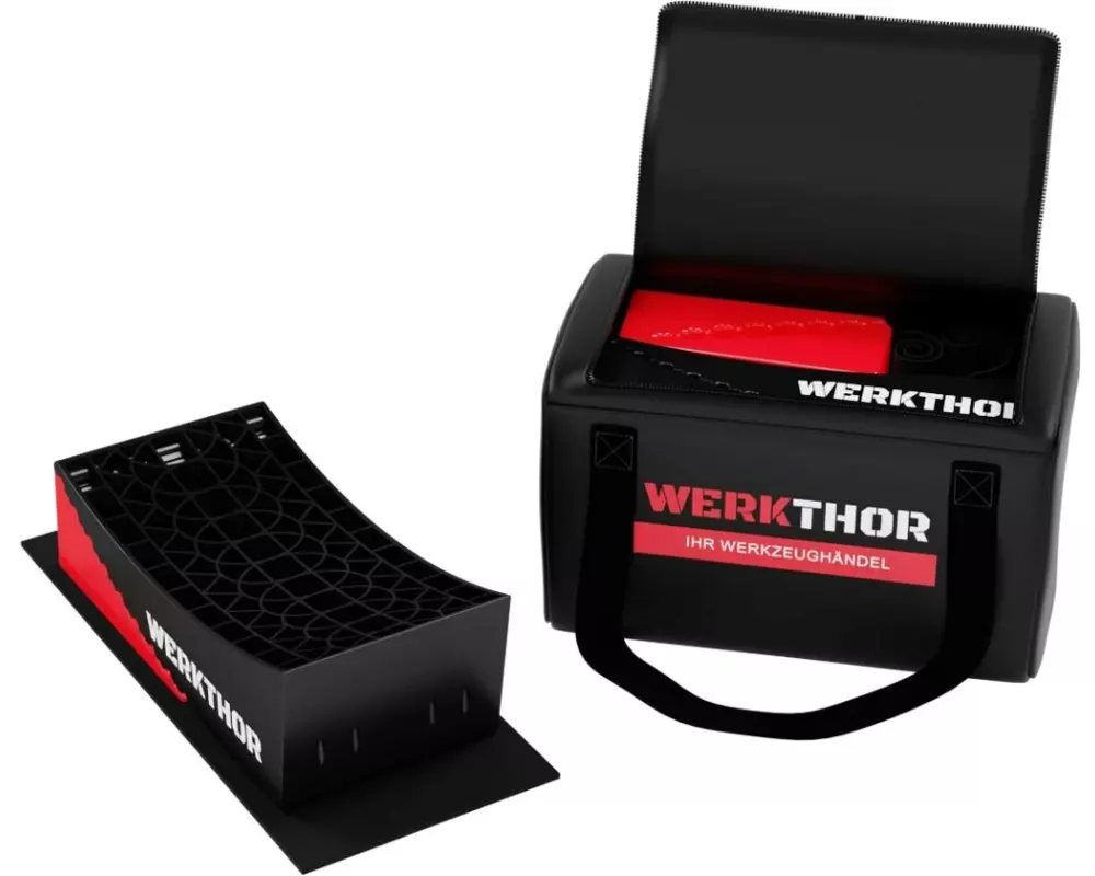 Werkthor Stufenlose Auffahrkeile 2er Set, Rot