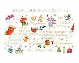 Doppelkarte. Green Karma X-MAS - Viele Wünsche zur Weihnachtszeit