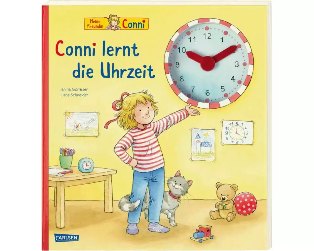 Conni-Pappbilderbuch: Conni lernt die Uhrzeit