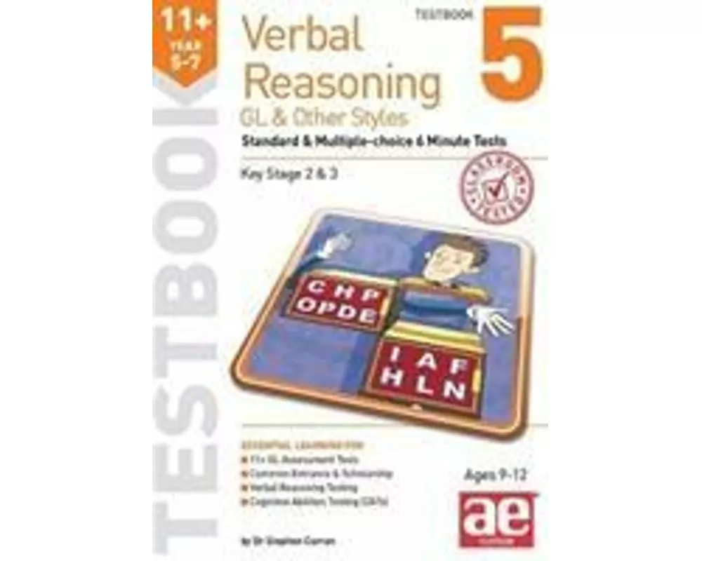 11+ Verbal Reasoning Year 5-7 GL & Other Styles Testbook 5