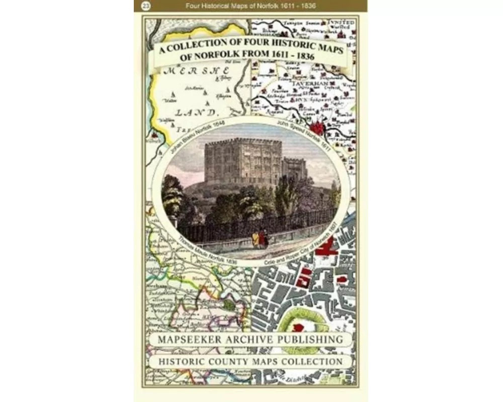 A Collection of Four Historic Maps of Norfolk from 1611 - 1836