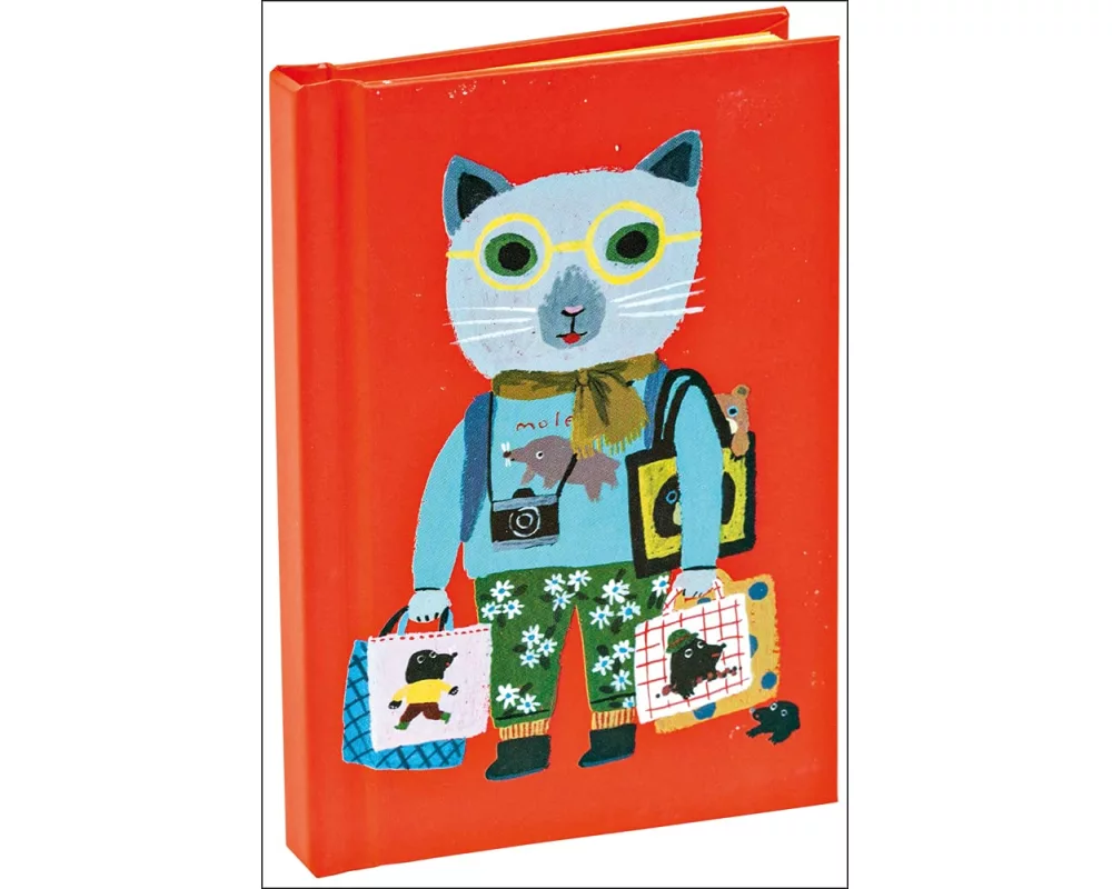 Teneues - Mini Notebook: Cat Tourist, Hardcover, 120 Dot-Grid Pages with Lay Flat Binding