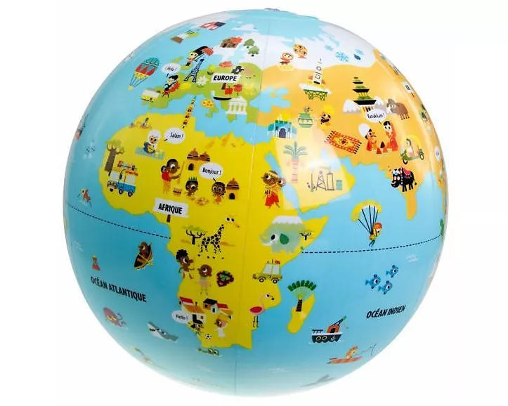 Aufblasbarer Globus Auf Reise