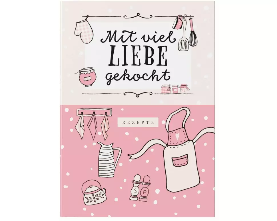 Rezeptbuch zum Selberschreiben in rosa
