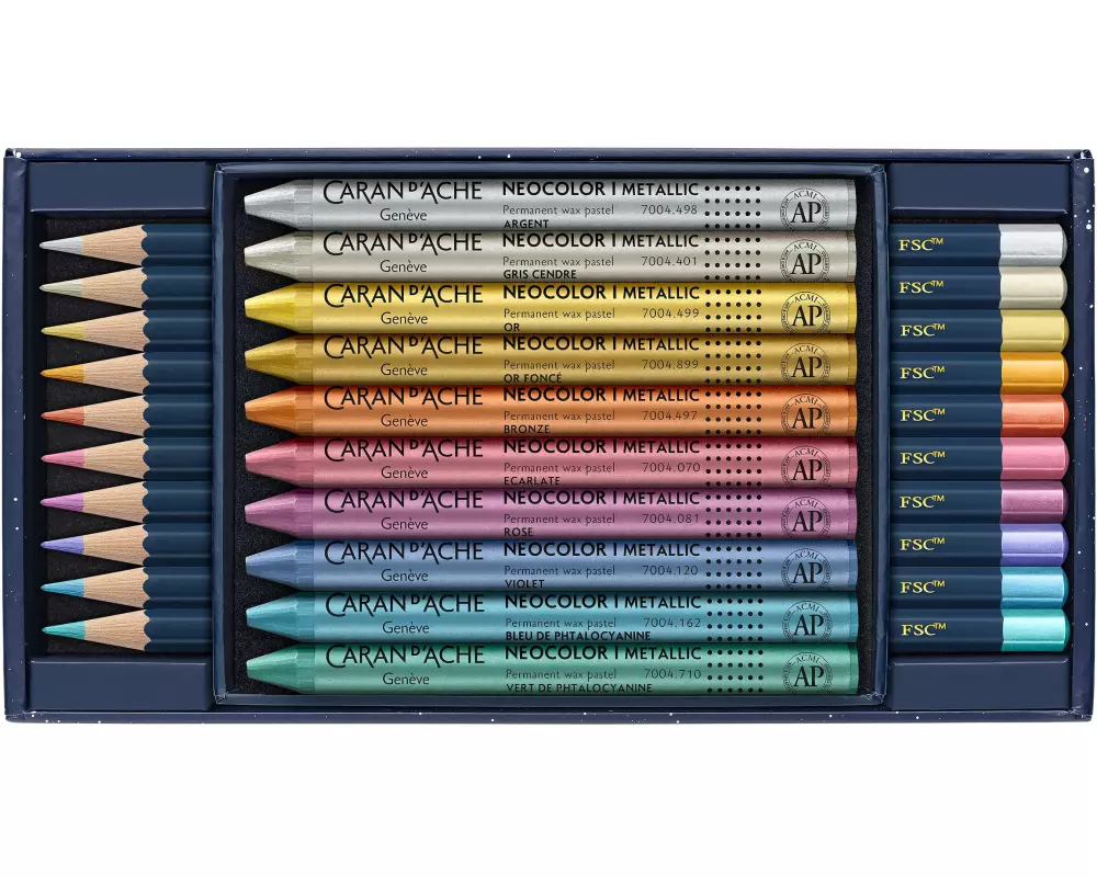 Caran d'Ache Multiproduktset Cosmic Blue, mehrfarbig