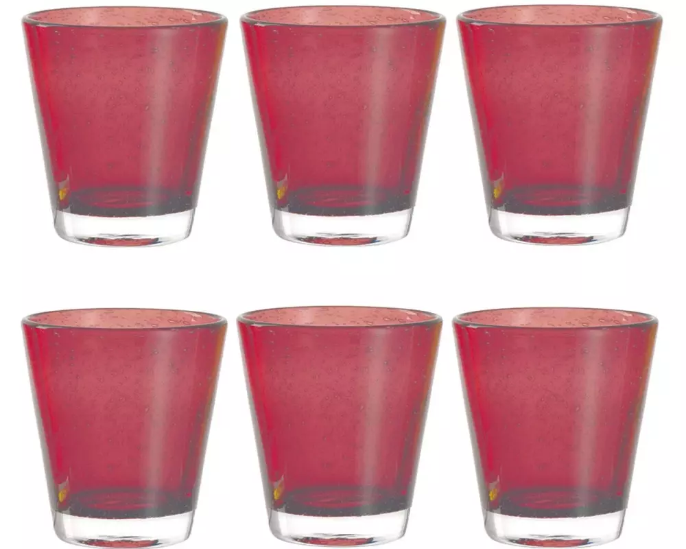 Leonardo Trinkglas Burano Viola 330 ml, 6 Stück, Bordeaux