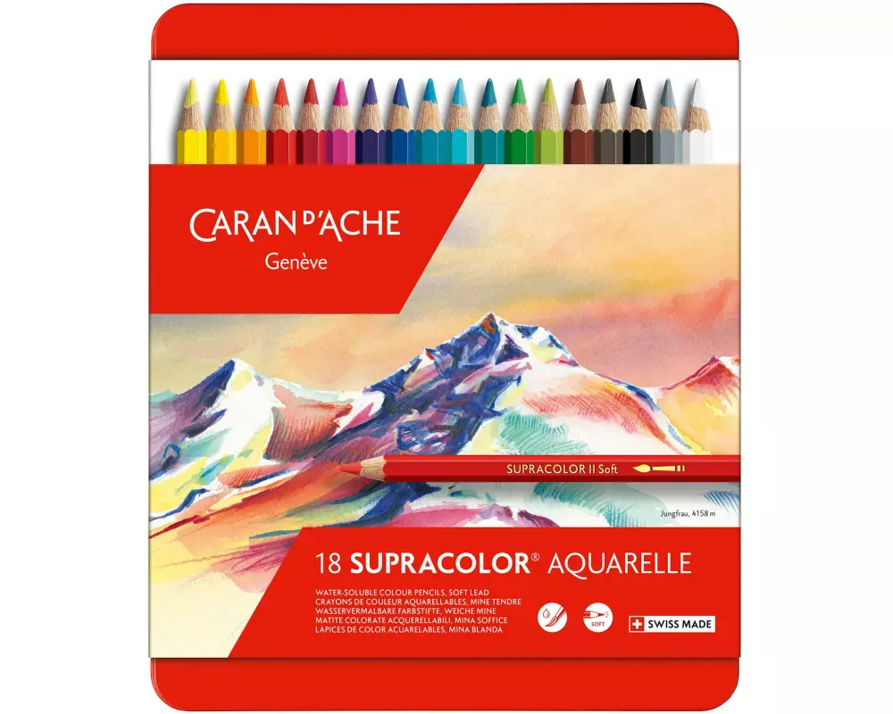 Caran d'Ache Farbstifte Supracolor 18 Stück