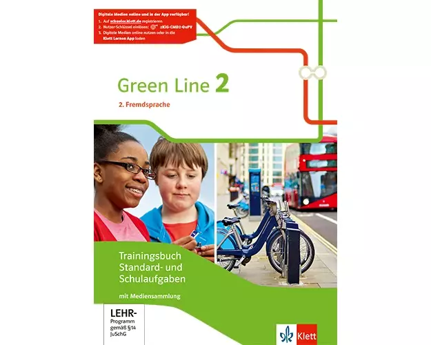Green Line 2. 2. Fremdsprache. Trainingsbuch Standard- und Schulaufgaben, Heft mit Lösungen und CD-Extra Klasse 7