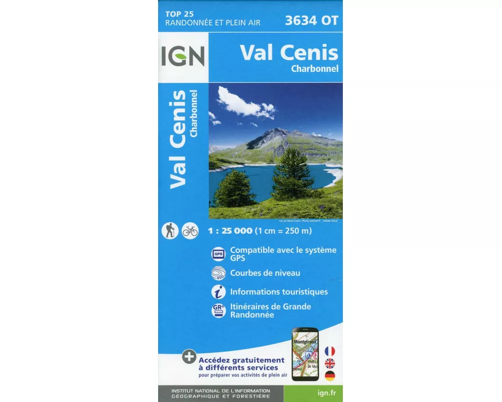 Val-Cenis Charbonnel 1 : 25 000