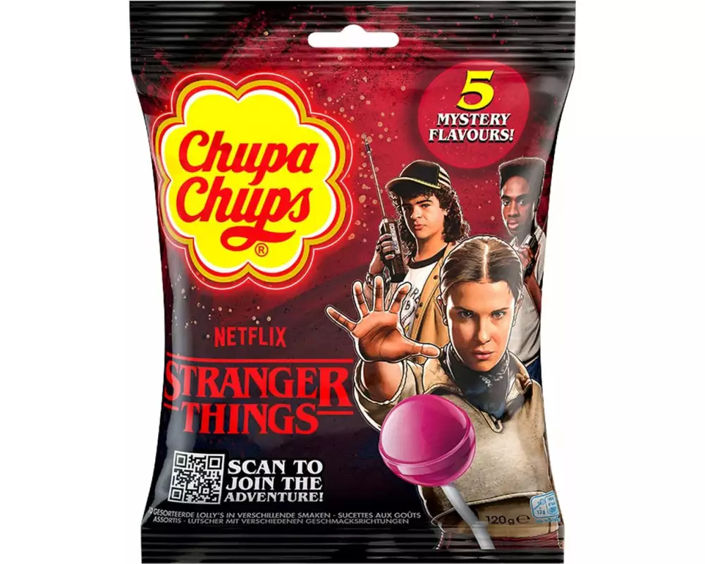 Chupa Chups Lollipop Stranger Things 5 Geschmack, 120 g