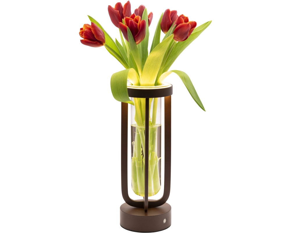 SECURIT Tischleuchte FLORENCE LP-FL-BR braun, Akku, dimmbar