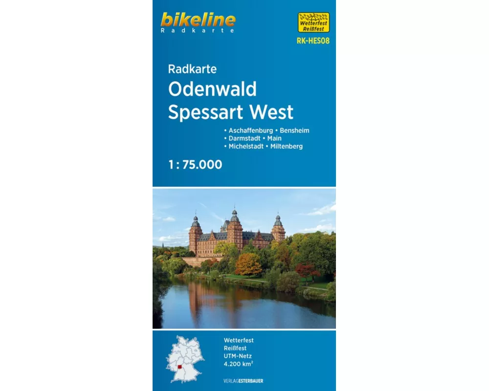 Radkarte Odenwald Spessart West (RK-HES08)