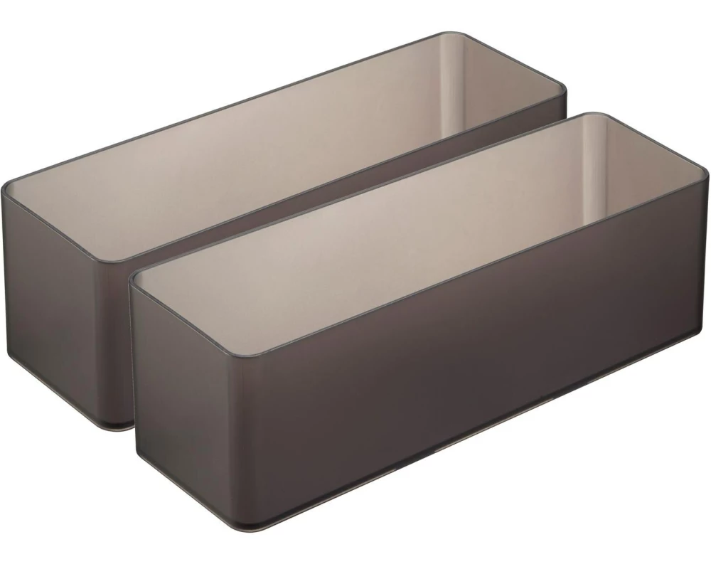 Yamazaki Schubladenbox L Deep Tower 2er Set Schwarz