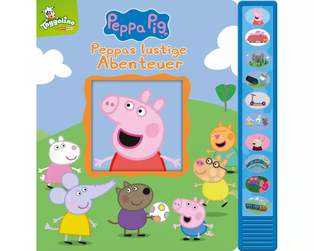Peppa Pig - Peppas lustige Abenteuer - Vorlese-Pappbilderbuch mit 10 fröhlichen Geräuschen