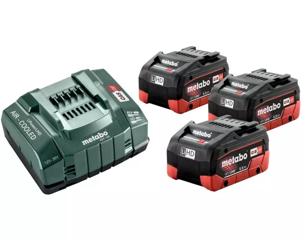 Metabo Basis-Set 3 x LiHD 5.5 Ah