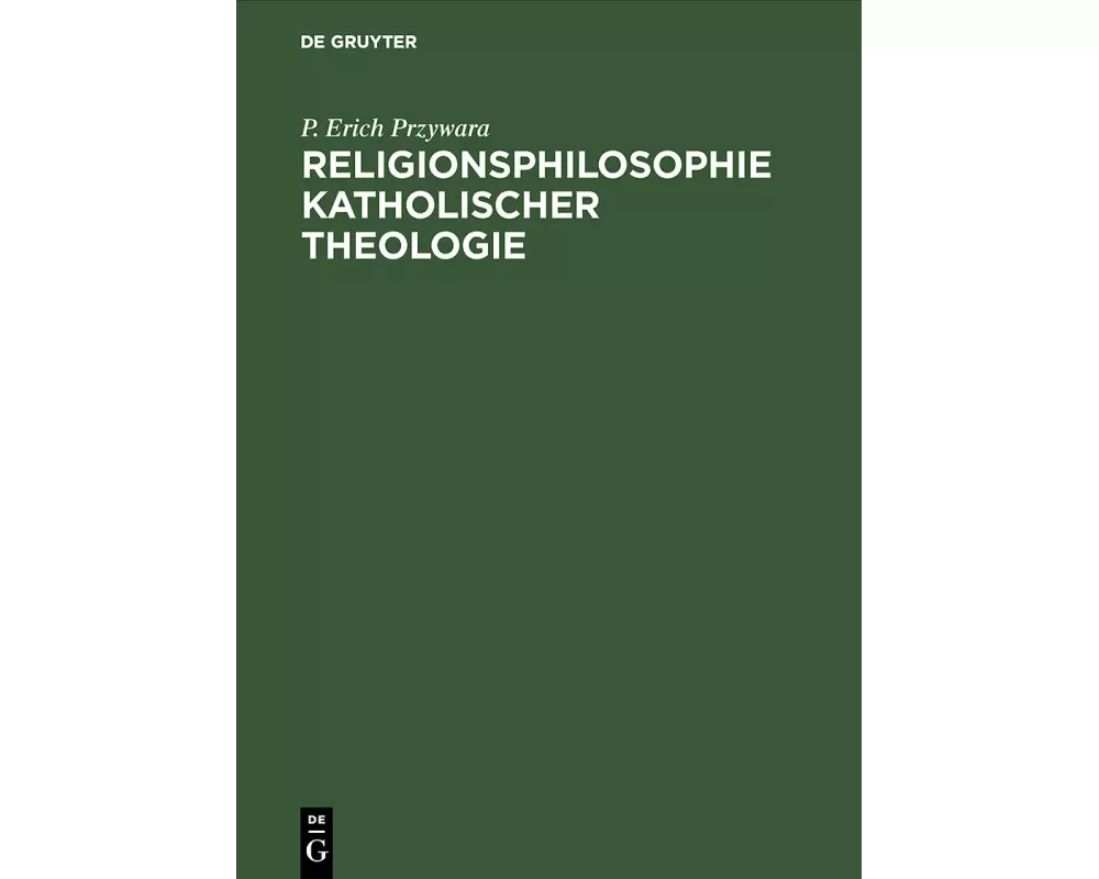 Religionsphilosophie katholischer Theologie