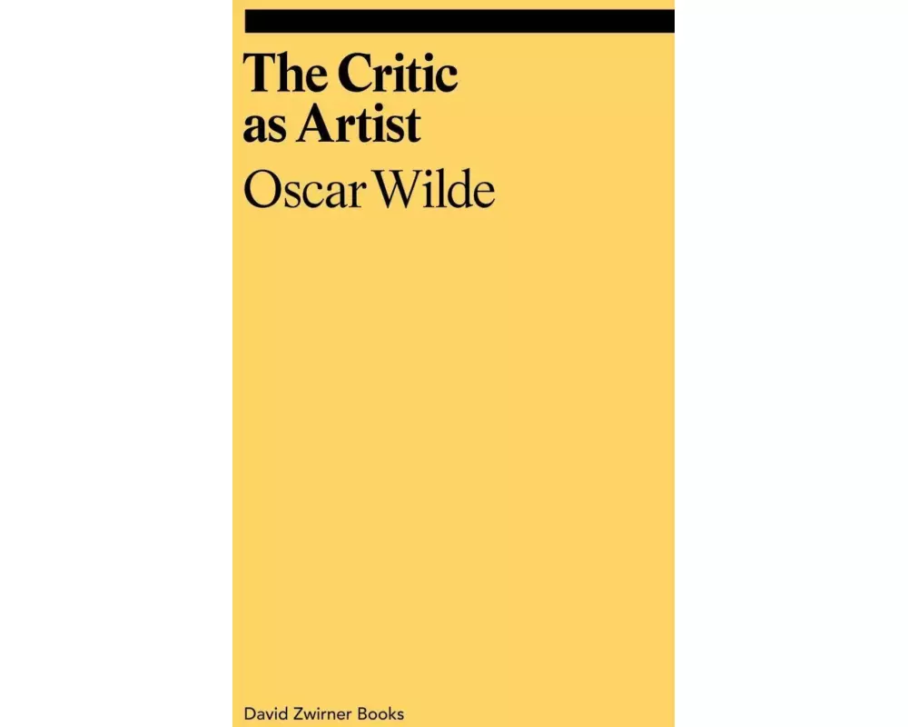 The Critic as Artist