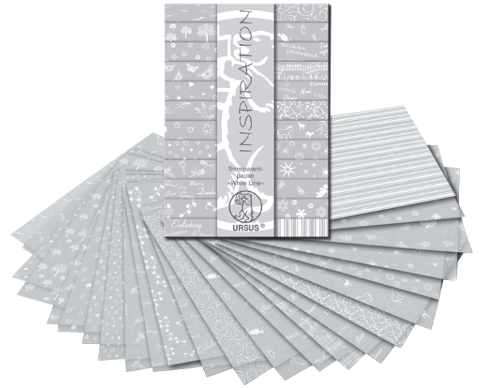 URSUS Transparentpapier A4 51194699 White Line ass. 24 Blatt