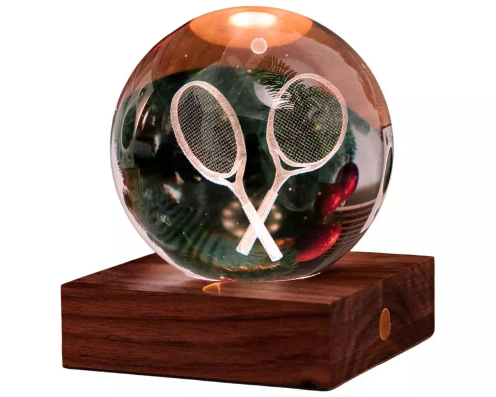 Gingko LED Stimmungslicht Amber Tennis Braun/Transparent